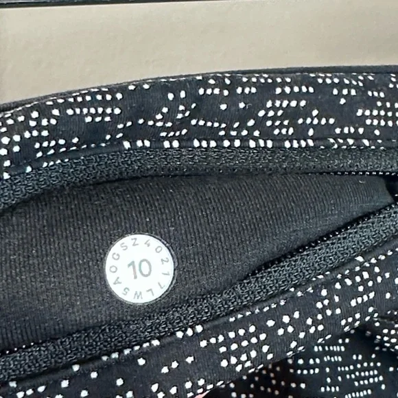 Lululemon Womens Quick Pace 7/8 Soundwave Leggings Size 10 Training Gym Yoga Run - Picture 13 of 16
